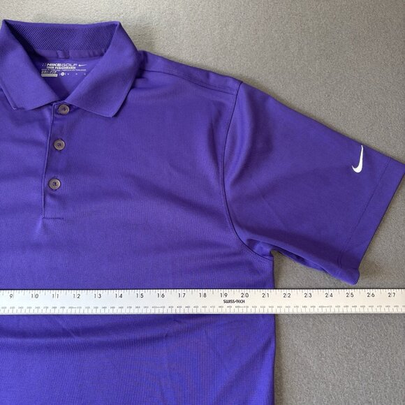 Nike Golf Tour Performance Polo Shirt Mens M Purple Dri Fit Preppy Sporty Casual - Picture 8 of 15
